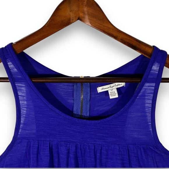 American Eagle Tank Top Babydoll Sleeveless Scoop Neck Purple Y2K Size S - Picture 4 of 10